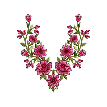 Neck Embroidery Patch