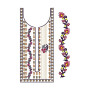 Neck With Sleeve Embroidery Design
