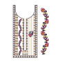 Neck With Sleeve Embroidery Design