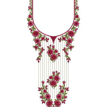 Neckline Embroidery Pattern