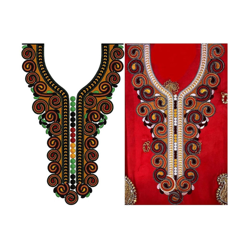 New Neck Embroidery Design 18776