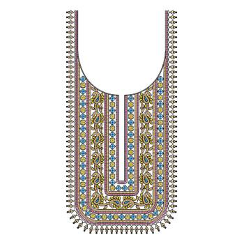 The Woven Neck Embroidery Design