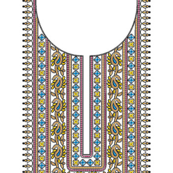 The Woven Neck Embroidery Design
