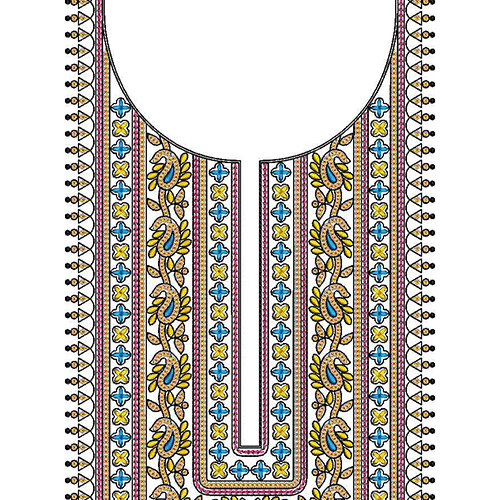 The Woven Neck Embroidery Design