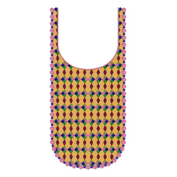 Nighty Neck Embroidery Design