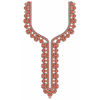 The Coral Neck Embroidery Design