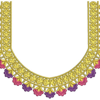 Vibrant Vine Embroidery Design