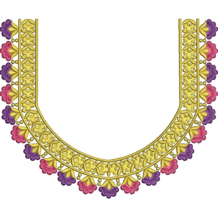 Vibrant Vine Embroidery Design