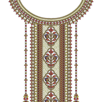 Pakistani Embroidery Neck Pattern