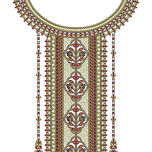 Pakistani Embroidery Neck Pattern