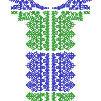 Machine Embroidery Neck Pattern