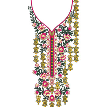 Zanjir Bloom embroidery design
