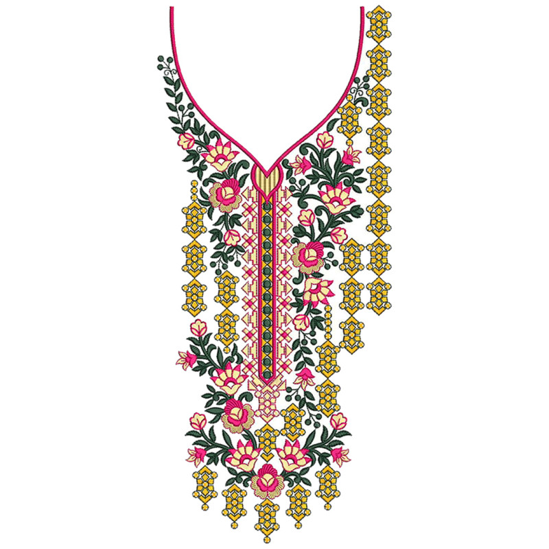 Zanjir Bloom embroidery design