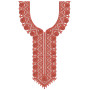 Pink Thread Neck Embroidery Design