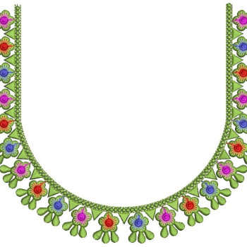 Punjabi Suit Embroidery Neck Designs