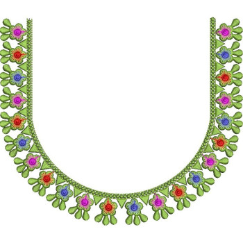 Punjabi Suit Embroidery Neck Designs