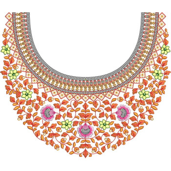 Aparna Jaali Neck Embroidery Design