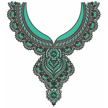 The Jade Meenakari Embroidery Design