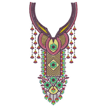 Salwar Neck Embroidery Design