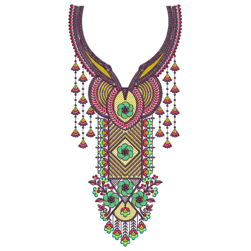 Salwar Neck Embroidery Design