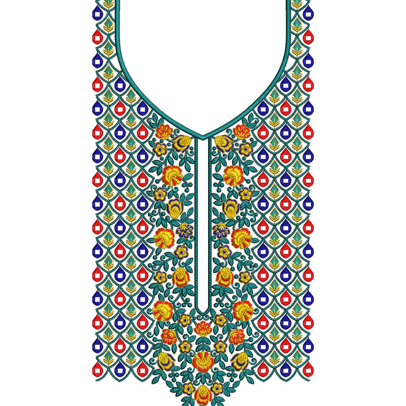 Trellis Rose Embroidery Design