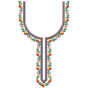 Simpal Dress Neck Embroidery Design