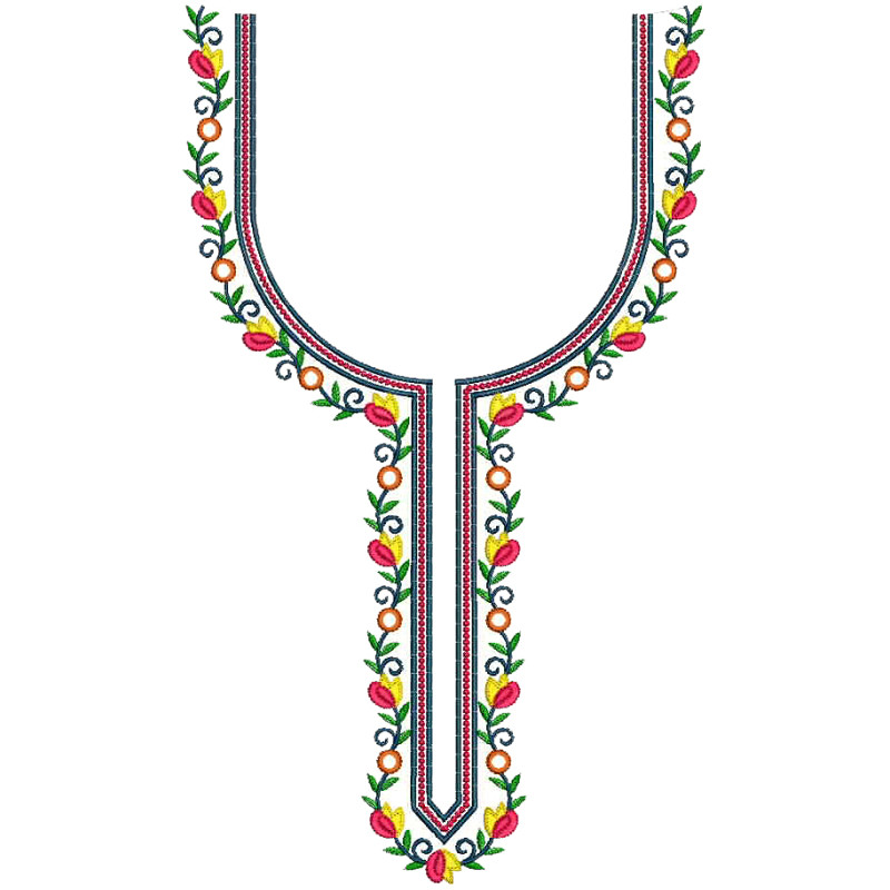 Simpal Dress Neck Embroidery Design
