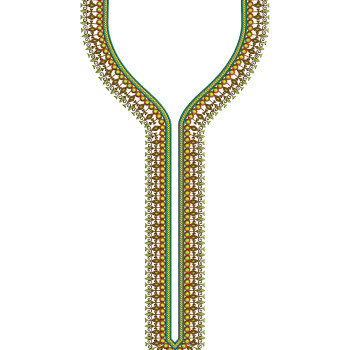 Tribal Geo-Spire Embroidery Design