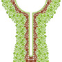 Small Floral Neck Embroidery Design