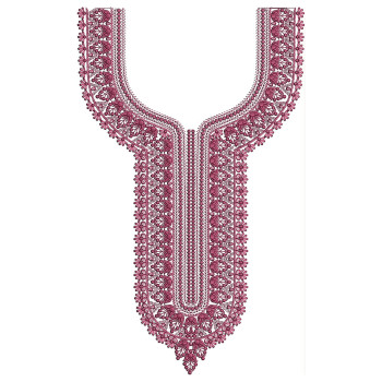 Mashaal Minar Neck Embroidery Design