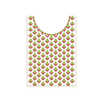 Rani Hareem Neck Embroidery Design