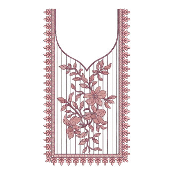 Square Neck Embroidery Pattern