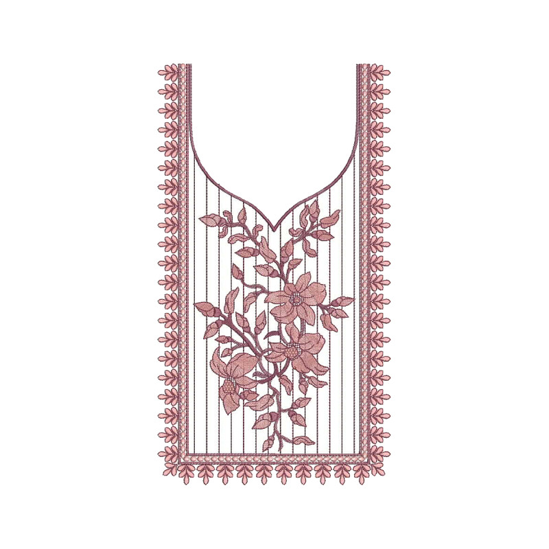 Square Neck Embroidery Pattern