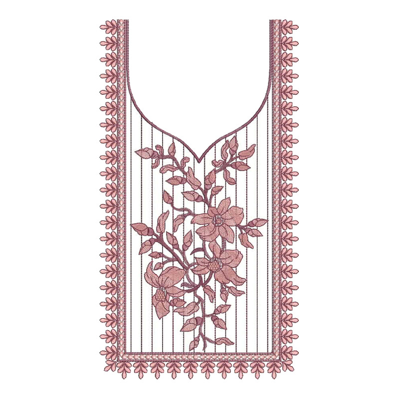 Square Neck Embroidery Pattern