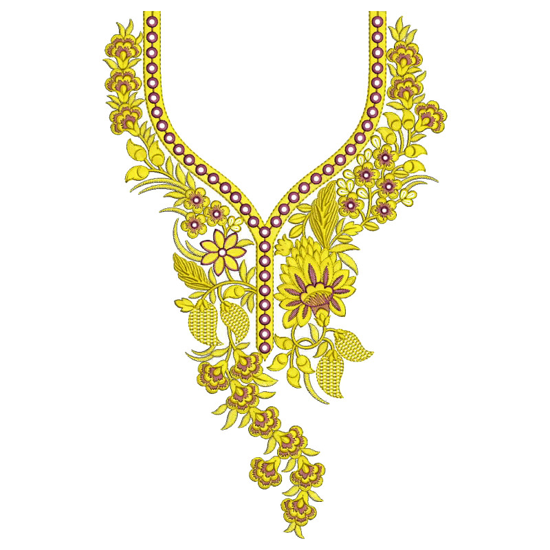 Stylist Mirror Work Embroidery Design