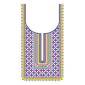 multi color embroidery design