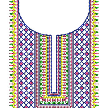 multi color embroidery design
