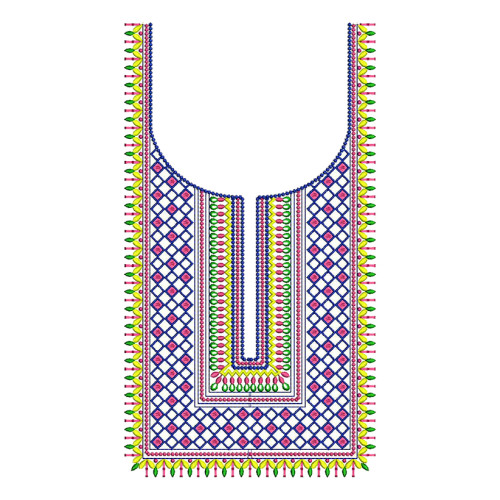 multi color embroidery design