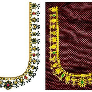 Kolhapuri Saj Embroidery Neck