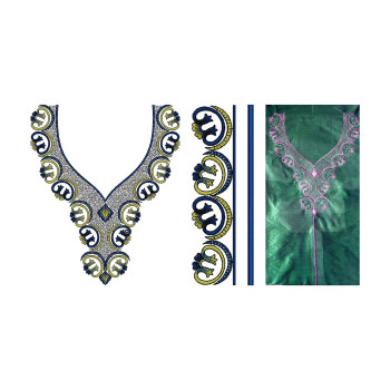 Traditional Omani  Embroidery Neck