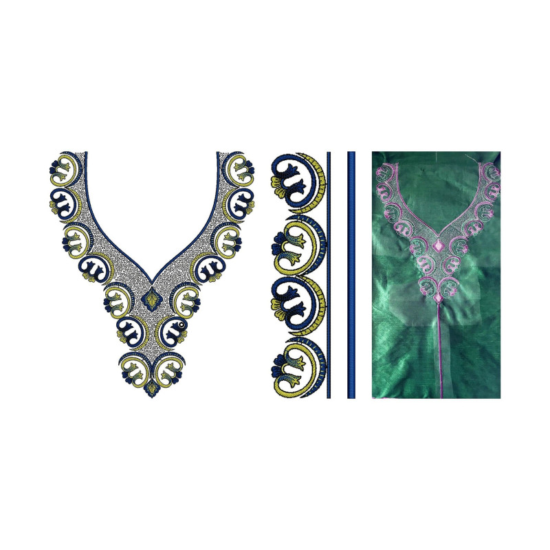 Traditional Omani  Embroidery Neck