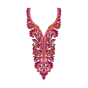 Rangoli Vines embroidery design