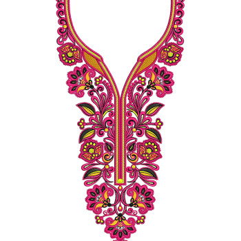 Rangoli Vines embroidery design