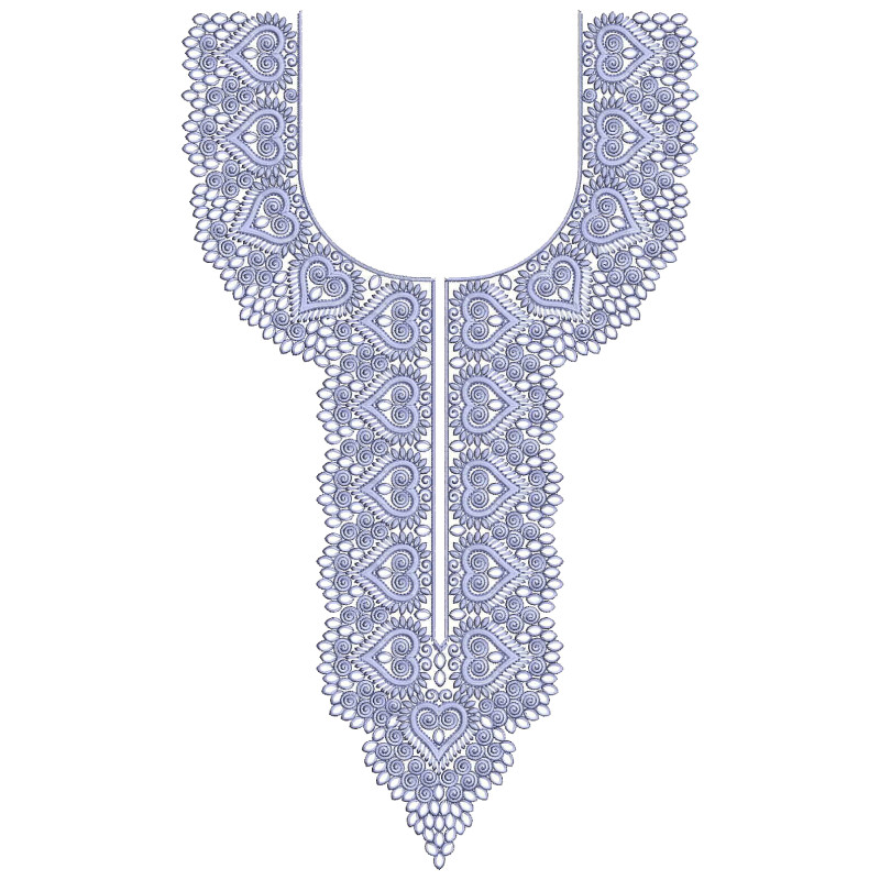 Lavanya Hridaya Neck Embroidery Design