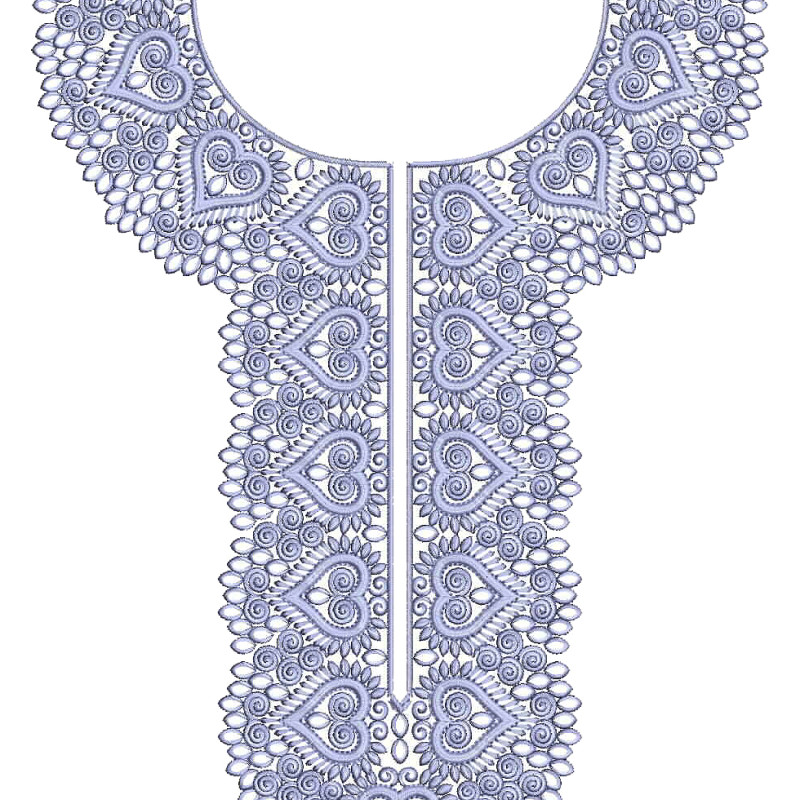 Lavanya Hridaya Neck Embroidery Design