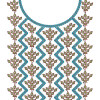 Triangle style Embroidery Neck