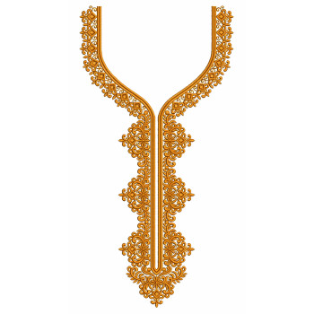 The Alhambra Colum Neck Embroidery Design