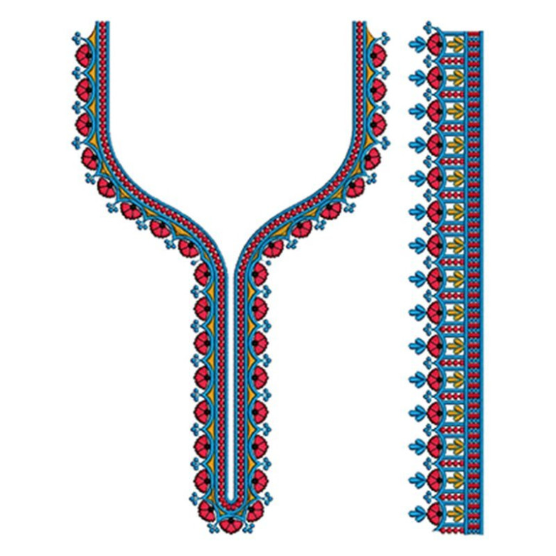 Rangoli Kinar Embroidery Design