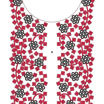 Folk Flow Embroidery Design