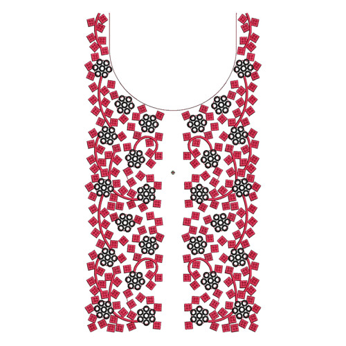 Folk Flow Embroidery Design